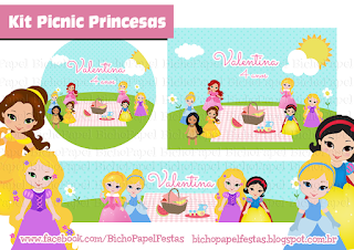 kit piquenique princesas
