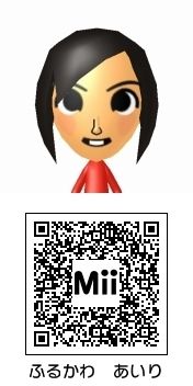 古川愛李(SKE48)のMii QRコード トモダチコレクション新生活