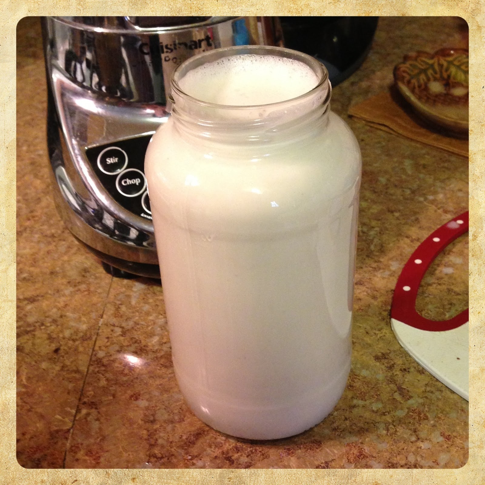 Harmony House Urban Homestead Chia seed almond milk coffee creamer