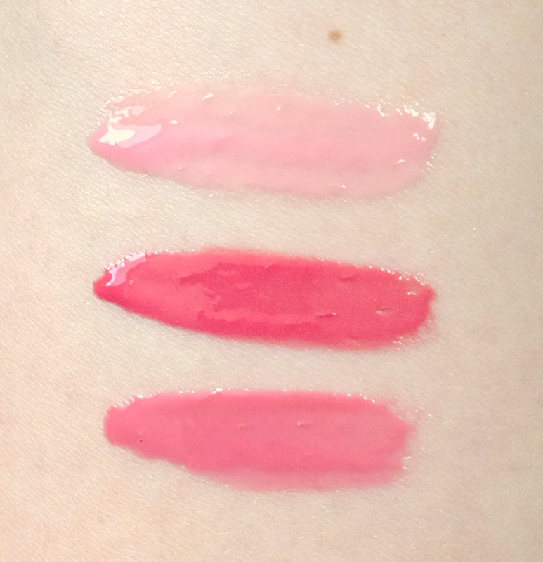 Maybelline Bleached Neons  Color Elixirs in I'm Blushing, Radiant Rasberry, Glowing Garnet