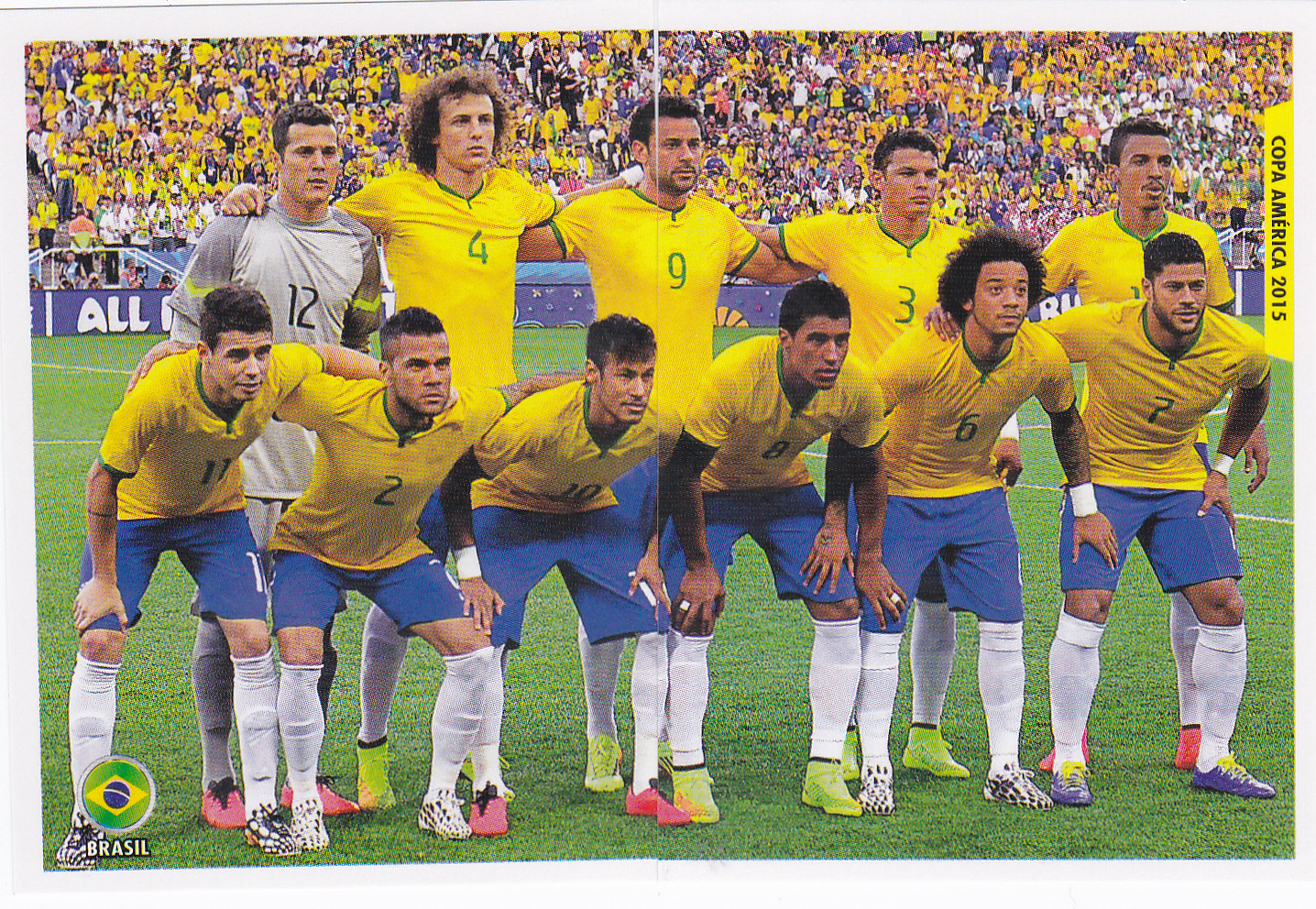 Cromos Brasil Stickers Colección Navarrete Capri Copa América Chile