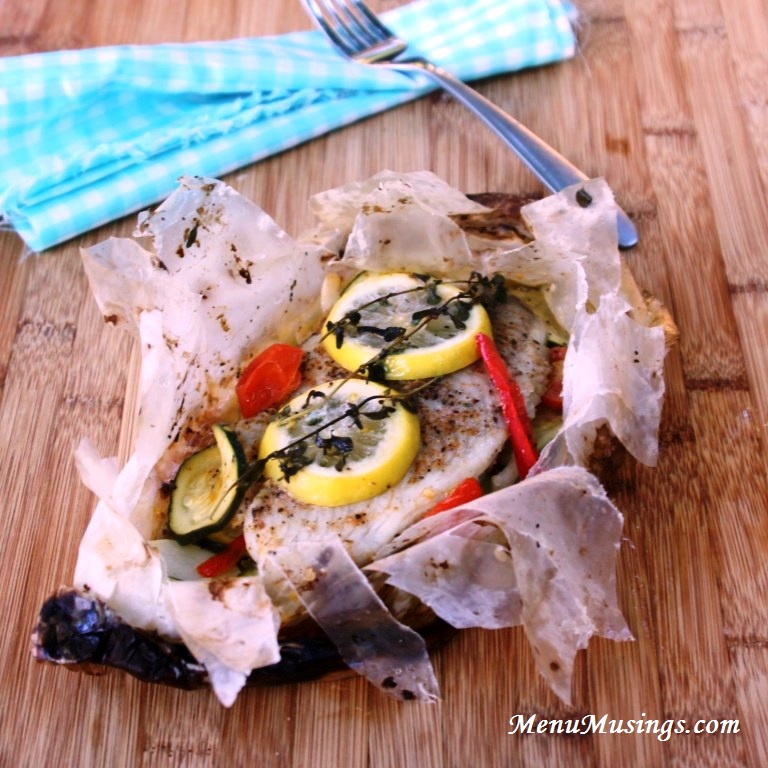 Menu Musings of a Modern American Mom Tilapia en Papillote