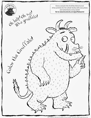 El Gruffalo para dibujar y colorear