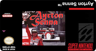 Eletronica e Jogos: Label Ayrton Senna - SNES