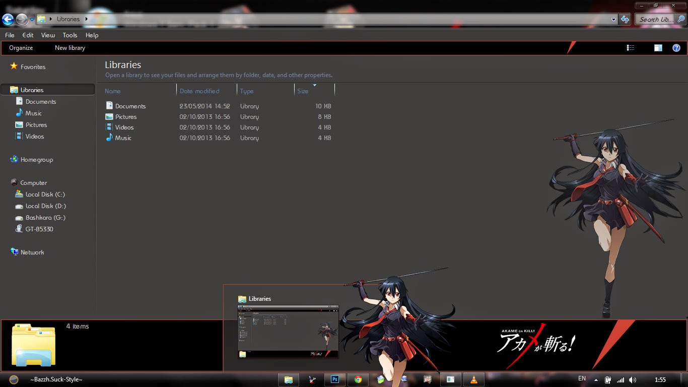 Tema Akame Ga Kill Windows 7 Tema Akame Ga Kill Windows 7 Anime Hitto