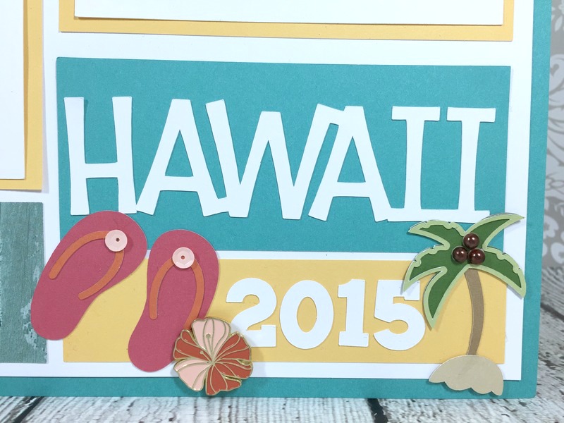 Courtney Lane Designs Cricut Hawaiian Vacation Layout