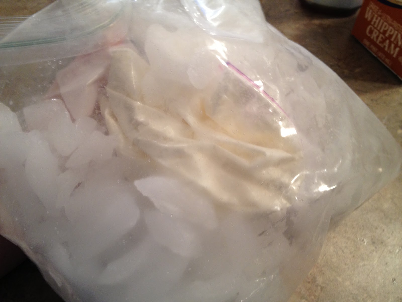 Don't worry. Be happy. Keep learning. Ice Cream in a bag.