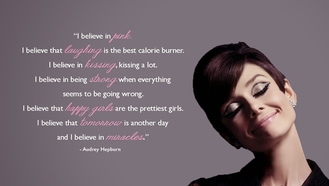 Facebook Quotes I Believe In Pink Audrey Hepburn. QuotesGram