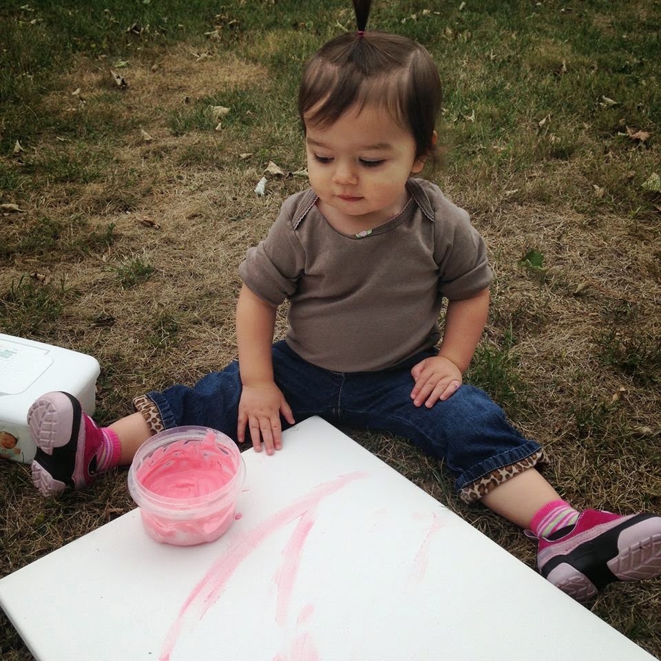 Designing a Life She Loves We Painted Baby Safe Finger Paint