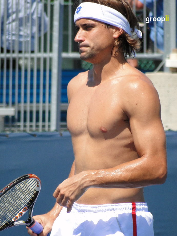 David Ferrer Shirtless