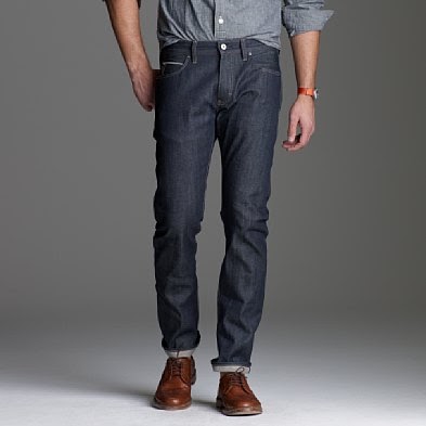 j crew raw denim