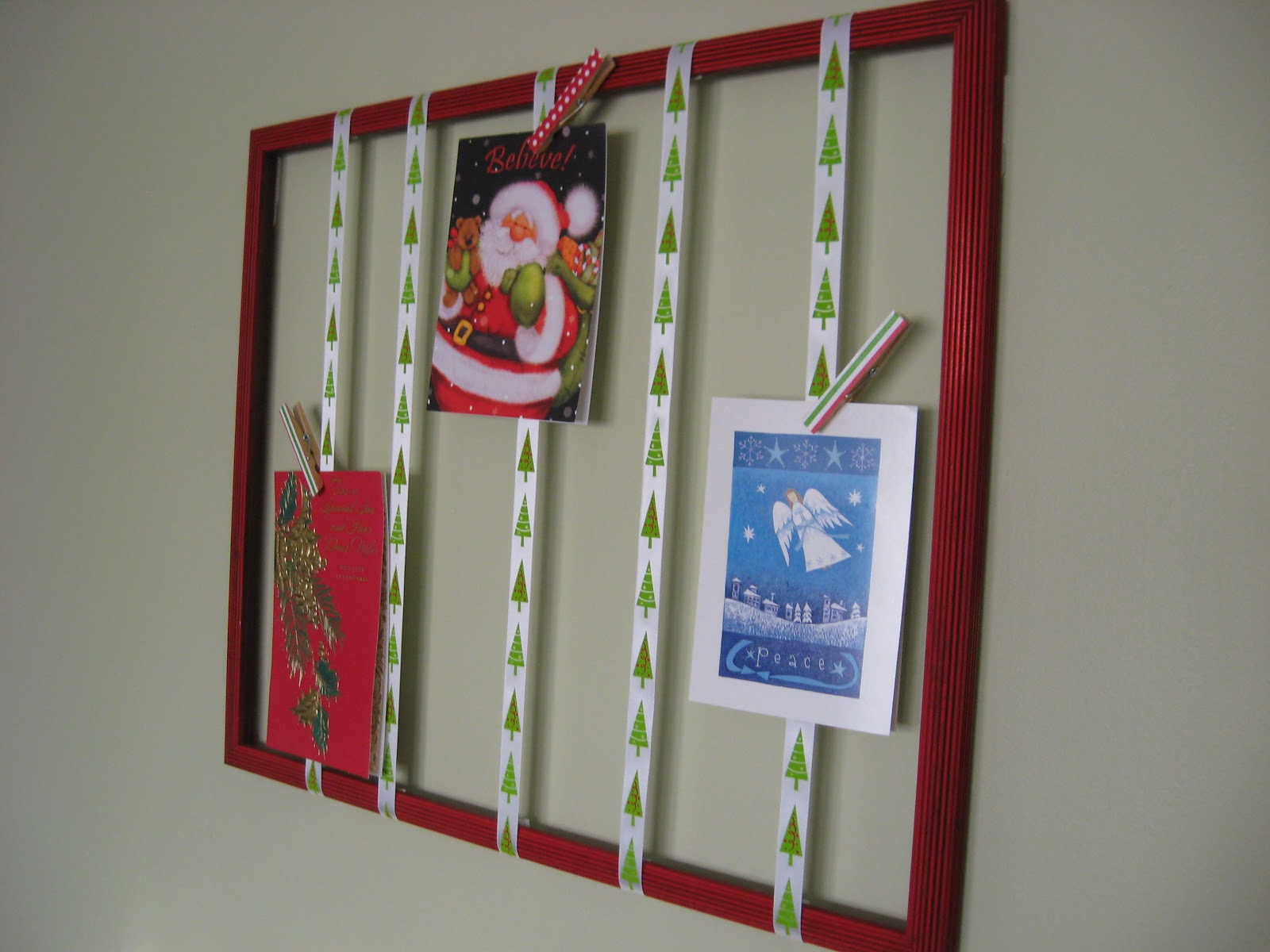 PinsterSisters Christmas Card Holder