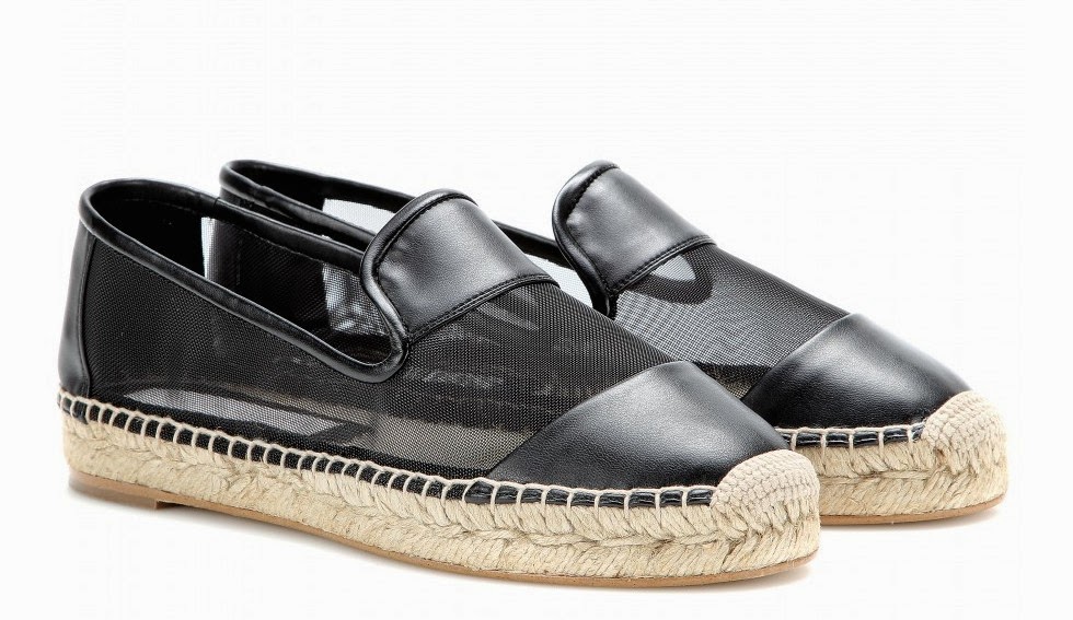 Faux leather and mash Stella McCartney Espadrilles