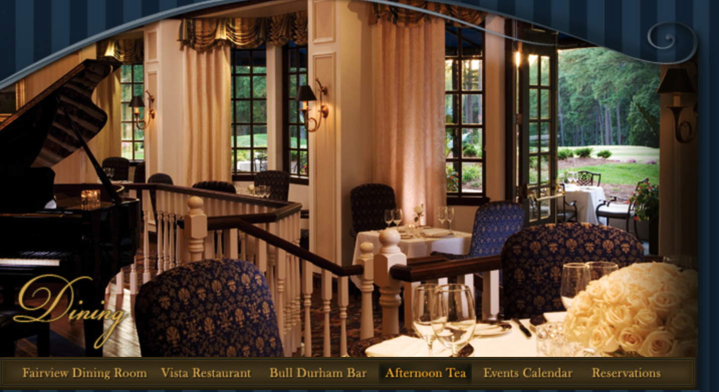 Washington Duke Inn Afternoon Tea, Durham, North Carolina