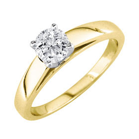 yellow gold engagement rings for women