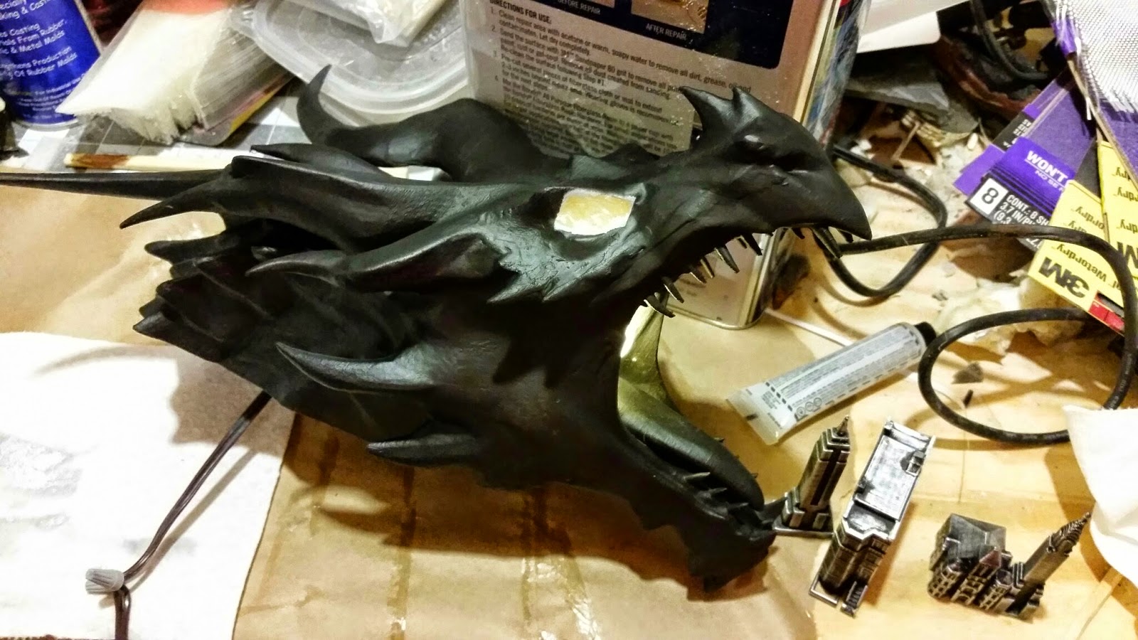 Parts and Krafts : Skyrim Alduin Dragon Lamp/Sconce... thing