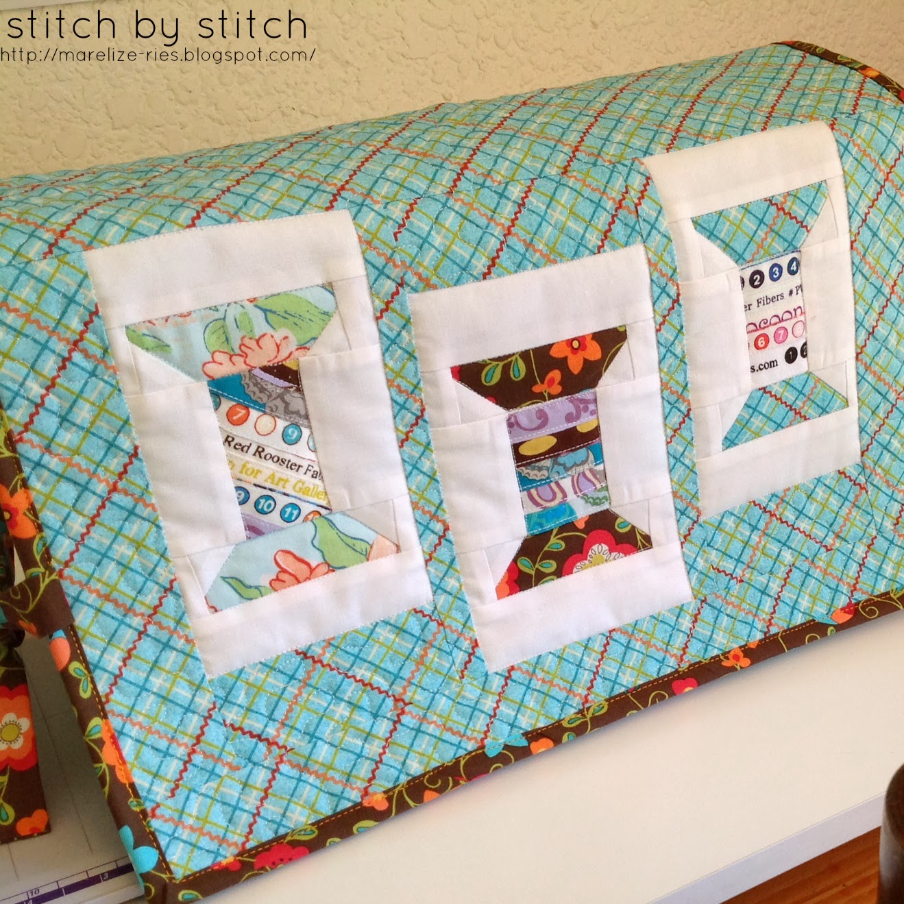 Stitch by Stitch Quilted Sewing Machine Cover