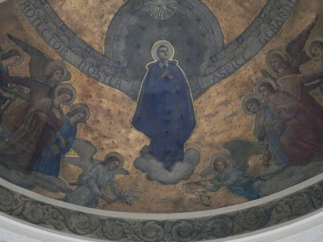 decorative ceiling depicting St. Gerard Majella