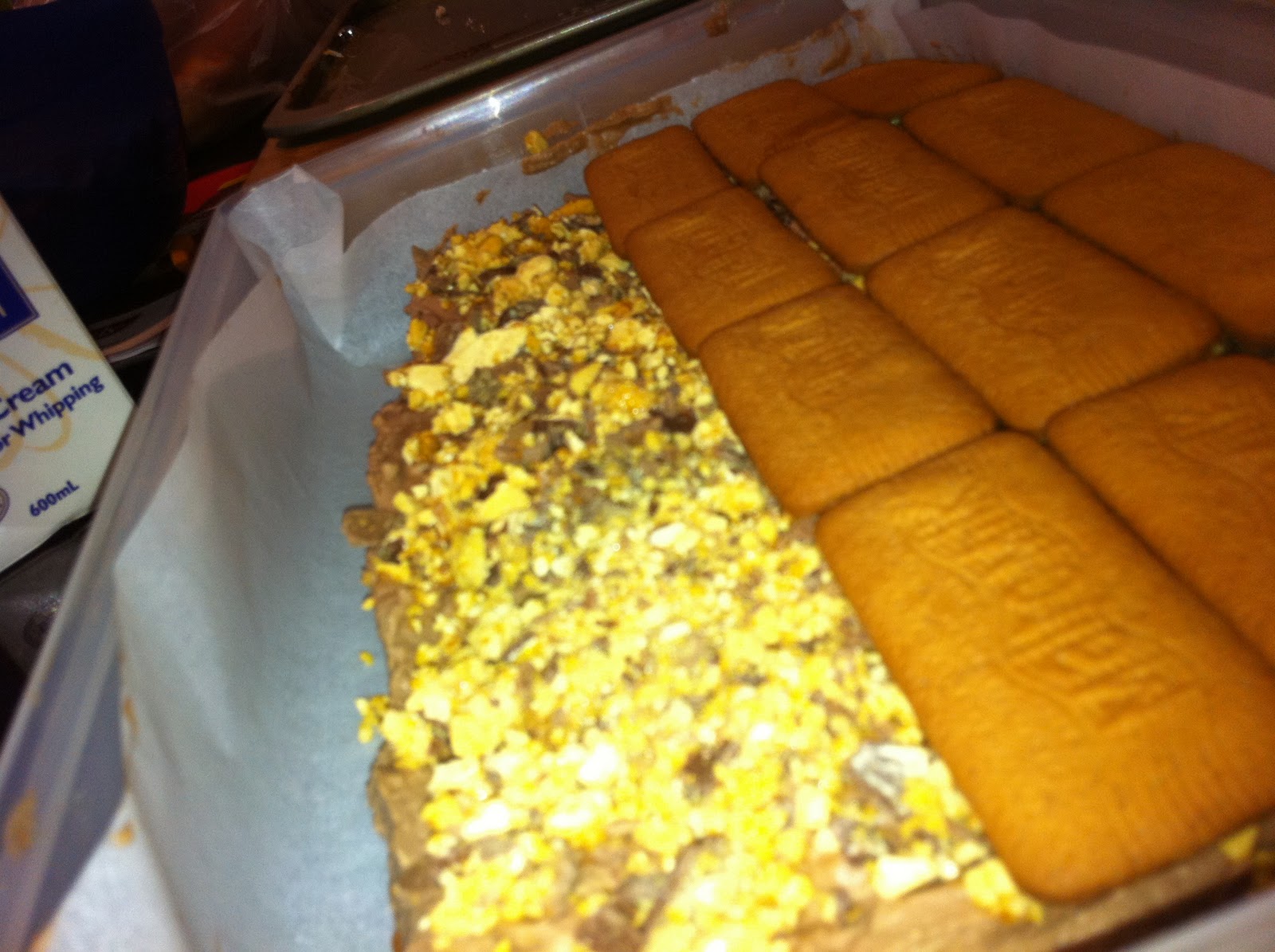 Miss Thermomixalot Crunchie Icecream Slice