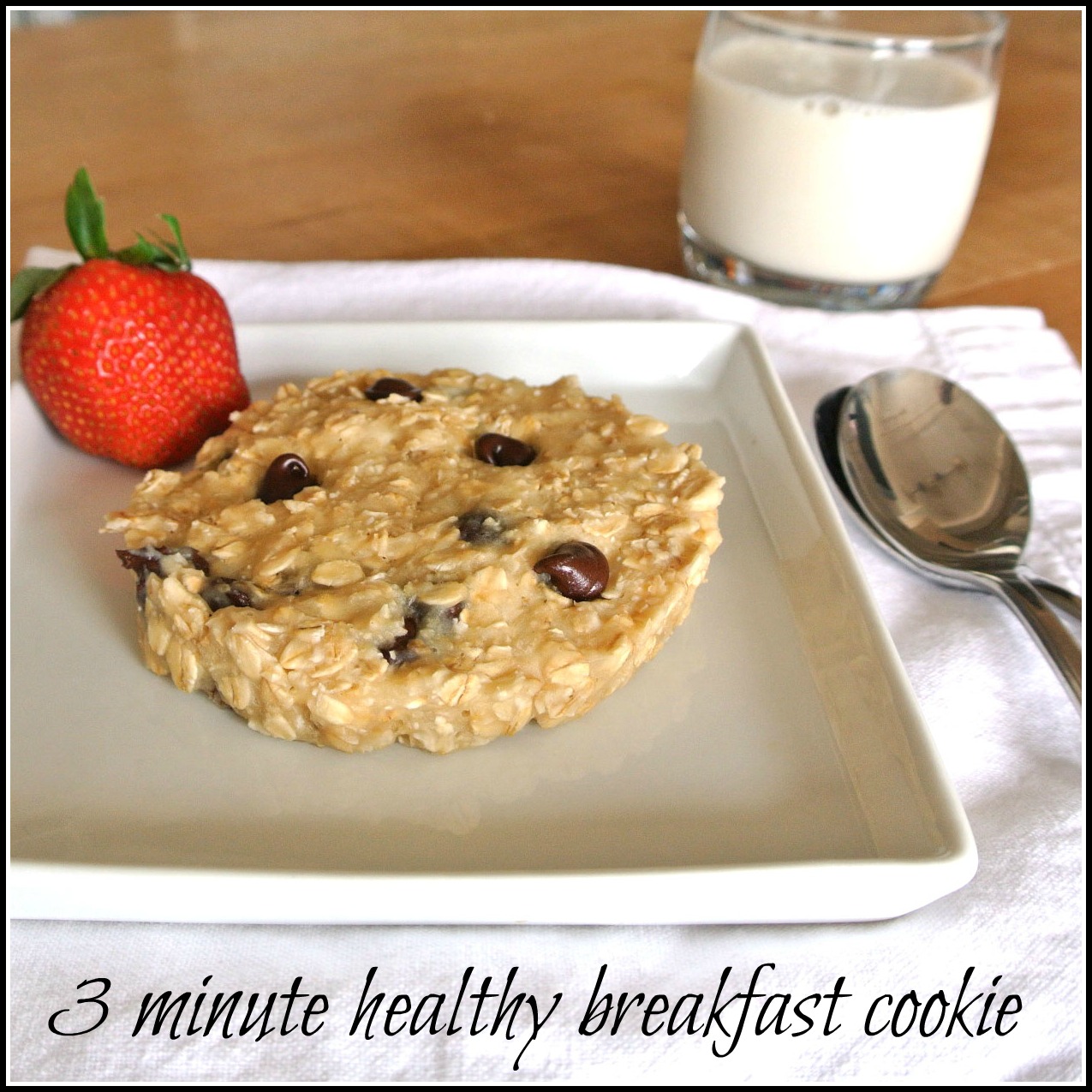Mom, What's For Dinner? 3 minute Oatmeal Breakfast Cookie