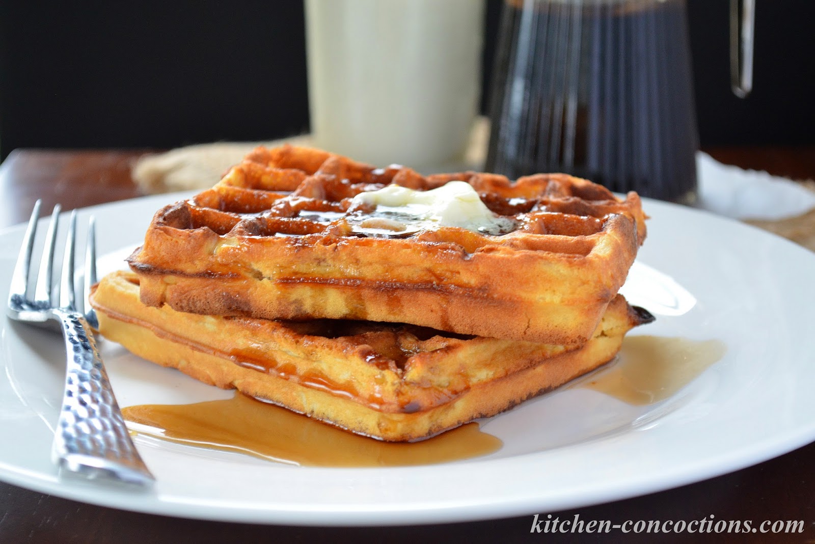 Light and Fluffy Freezer Friendly Waffles Kitchen Concoctions