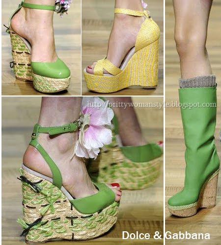 сандали на платформа Dolce & Gabbana