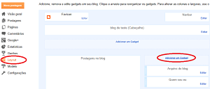 adicionar gadget no blogger adicionar gadget no blogger