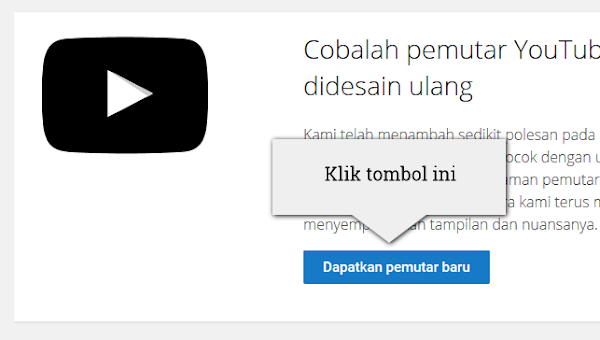 Baru! Kini Kamu Bisa Ubah Pemutar Video YouTube Menjadi Transparan dan Lebih Modern Baru! Kini Kamu Bisa Ubah Pemutar Video YouTube Menjadi Transparan dan Lebih Modern