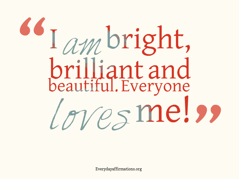 Daily Affirmations 2014, Affirmations for Kids