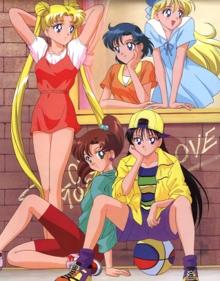 SAILOR MOON CON SUS AMIGAS Sailor Moon con sus amigas