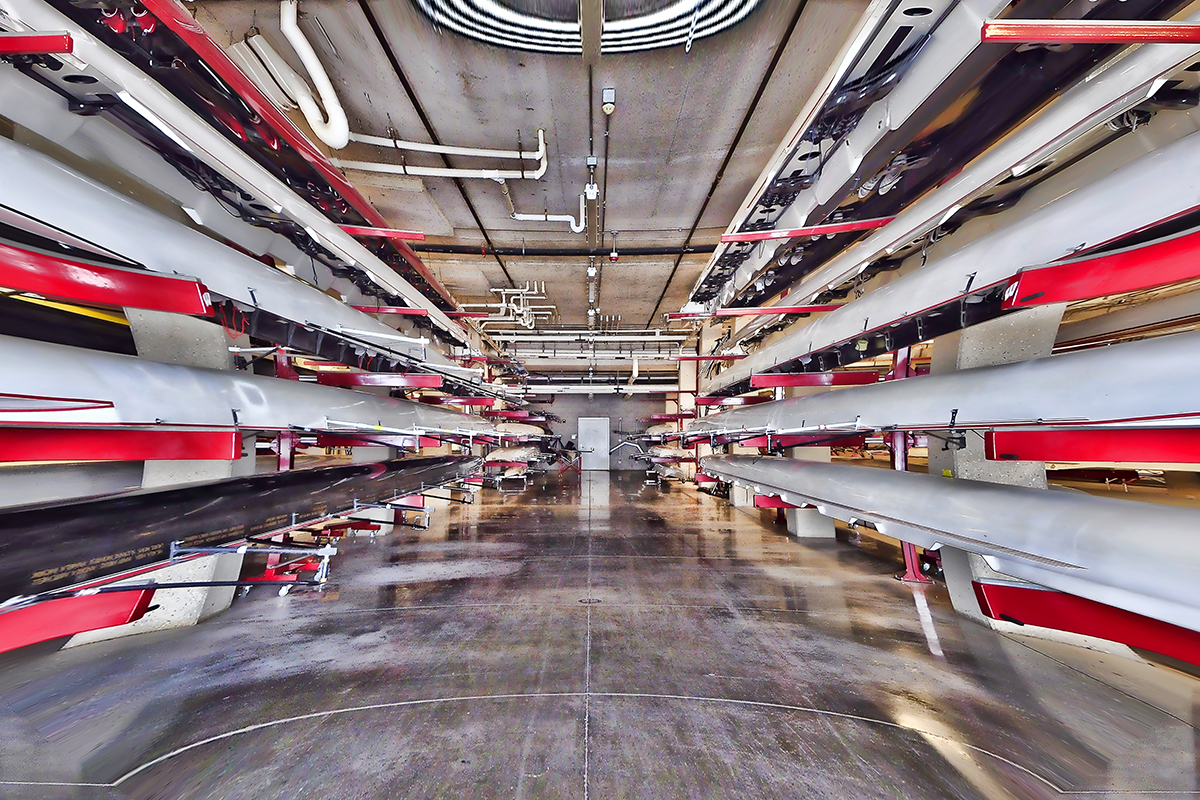 PorterBoatHouse, University of Wisconsin Louisville Rowing modeled