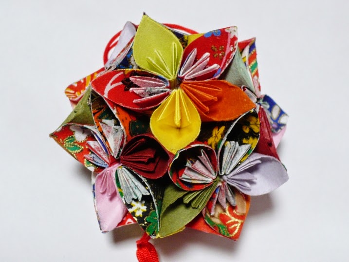 origami kusudama ball easy origami instructions for kids crafts