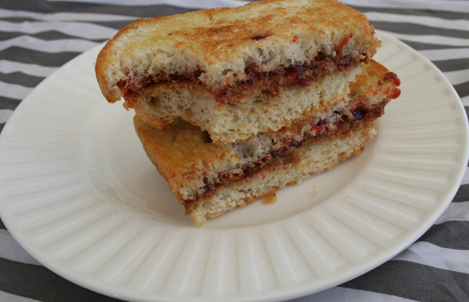 Buffy Sunshine grilled almond butter and jelly sandwiches