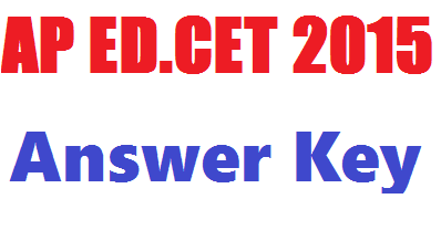 AP Ed CET Answer Key 2015