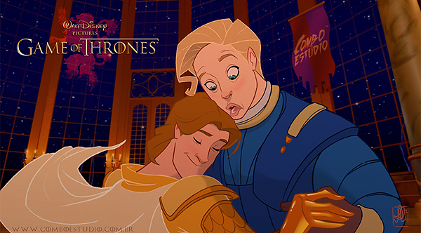 GoT/Disney Mash-Up of Jaime Lannister and Brienne of Tarth