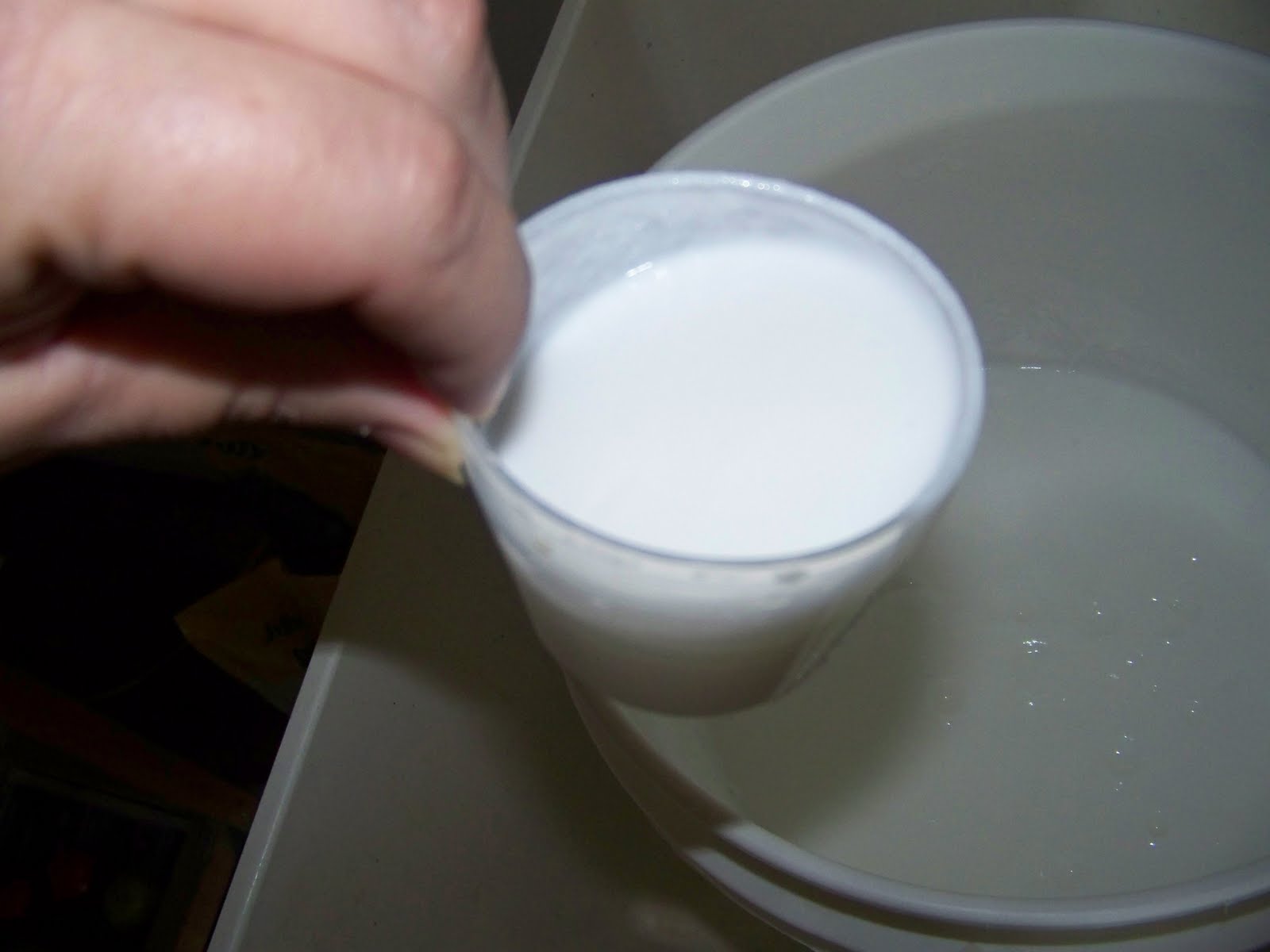 Hickery Holler Farm Homemade Liquid Lard and Lye Laundry Soap.