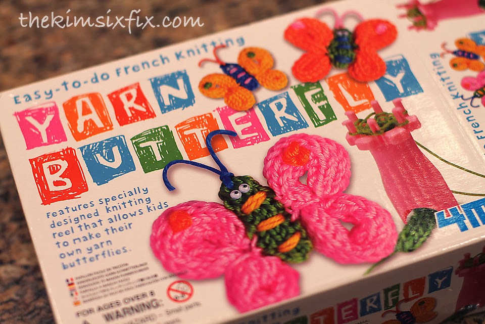 My eldest daughter received this French Knitting kit for her 7th birthday. I had never heard of