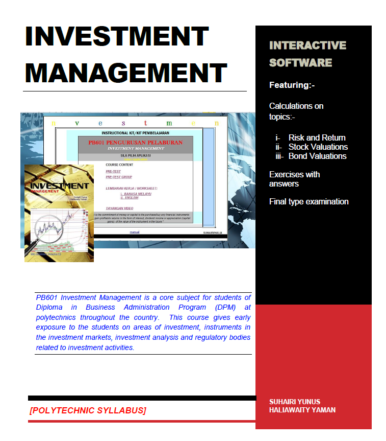 PB601 INVESTMENT MANAGEMENT  for Polytechnic and Diploma Level