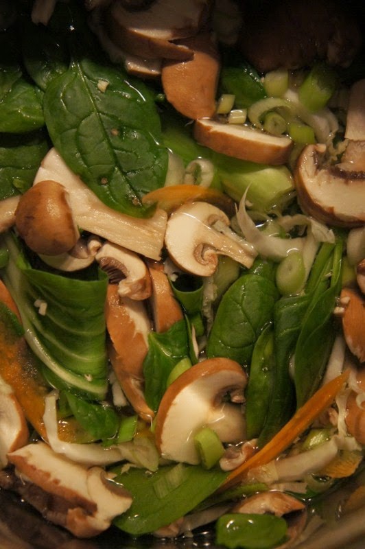 Gourmandises et Merveilles Bouillon japonais au miso, légumes et