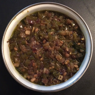 Kudamilagai Kuzhambu (Green Capsicum/Bell Pepper Curry)