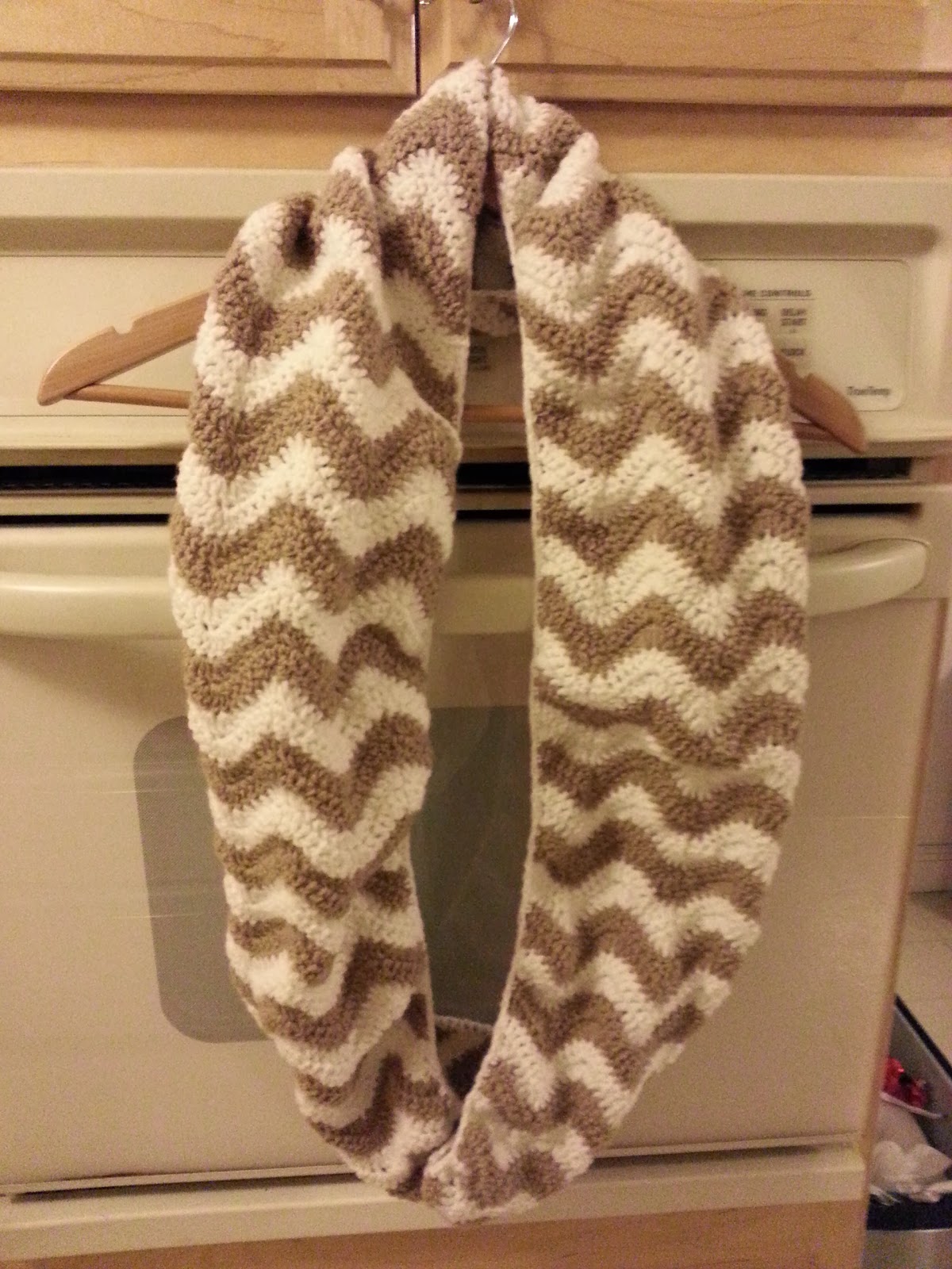 Crochet from J: Chevron Infinity Scarf Pattern