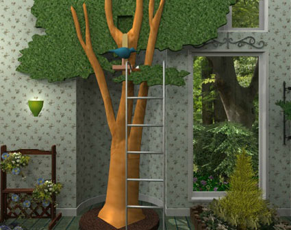 Alice House 4: Mushroom and Blue Caterpillar