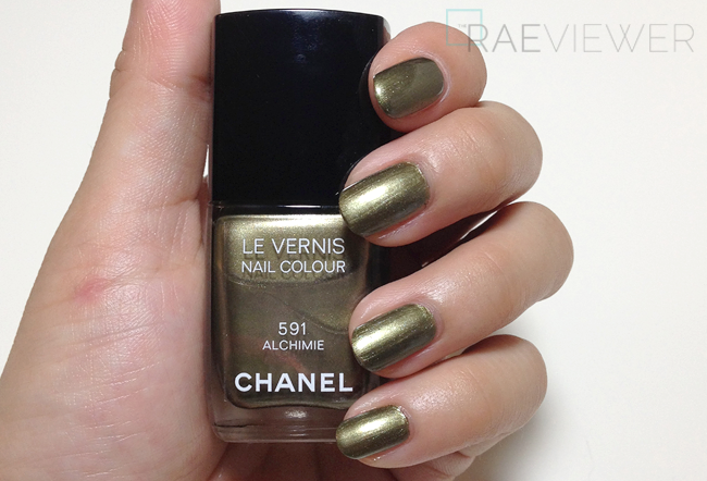 the raeviewer - a premier blog for skin care and cosmetics from an  esthetician's point of view: Chanel Fall 2013 Le Vernis in Alchimie 591 Nail  Polish Review, Photos, Swatches