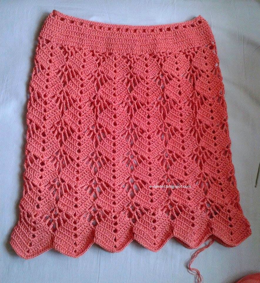 Örgü Etek Modelleri Örgü Etek Modelleri