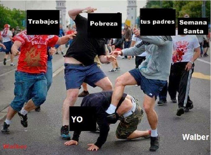 Resultado de imagen para memes para gente pobre que no salio de vacaciones en semana santa