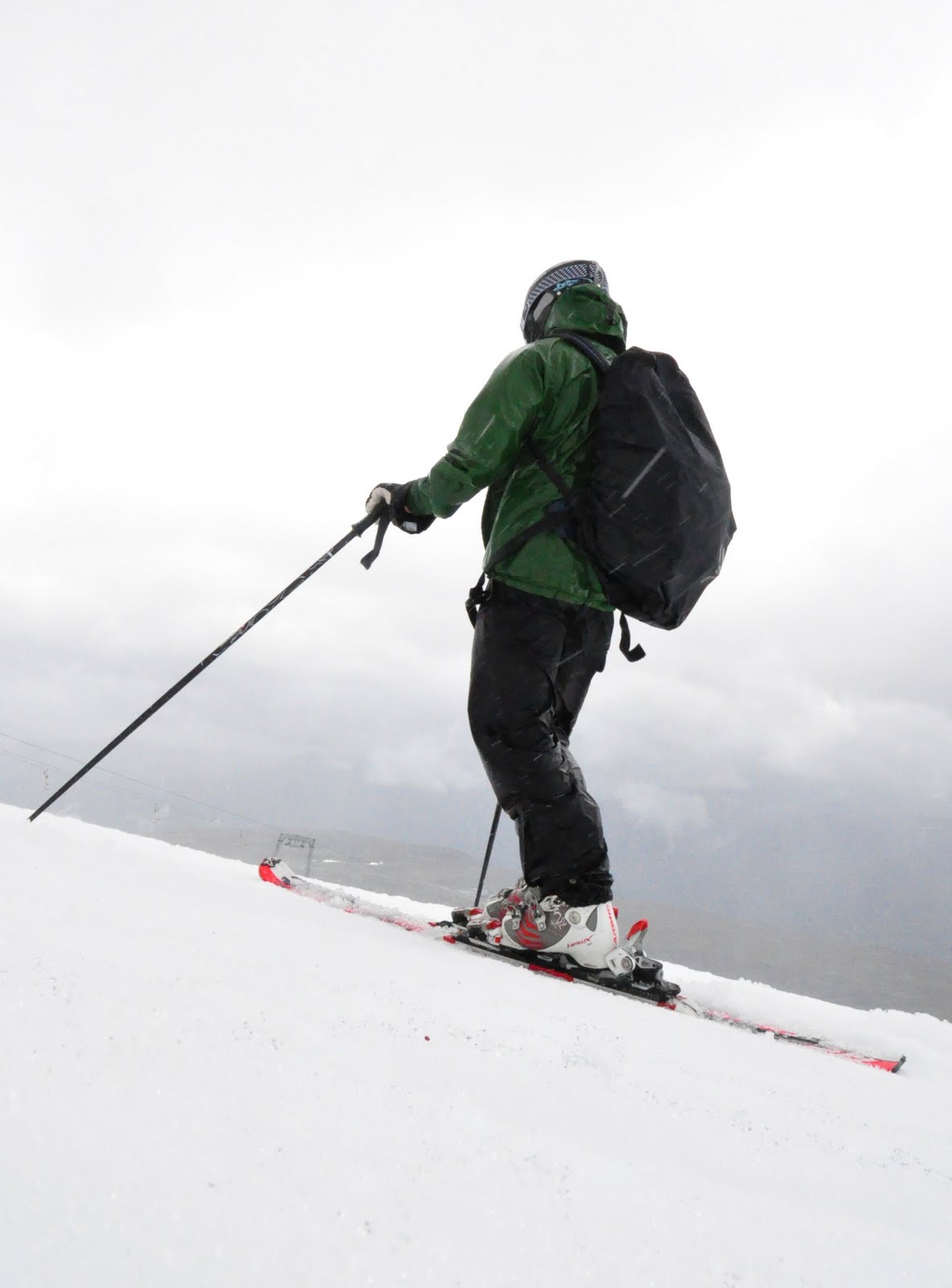 Skiing the Skiing in the Rain