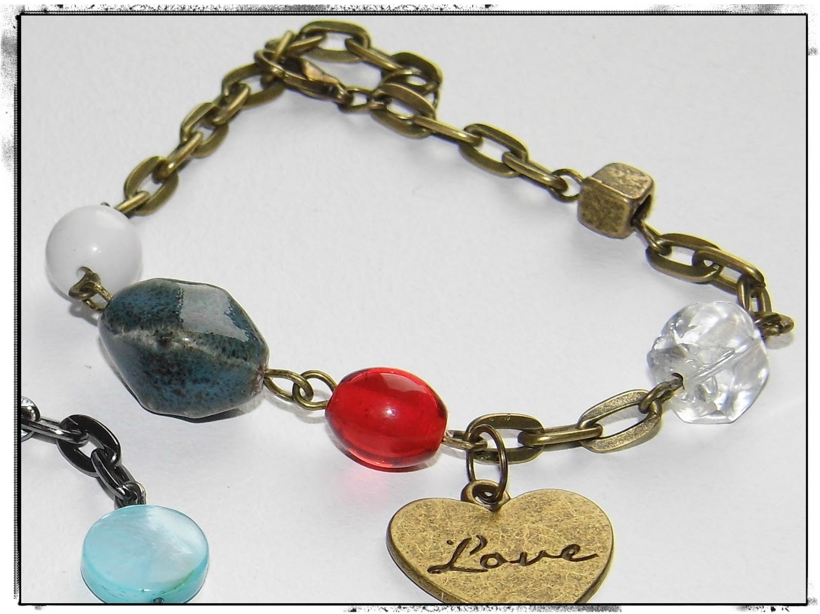 NorthShore Days..... Chain and Bead Bracelet