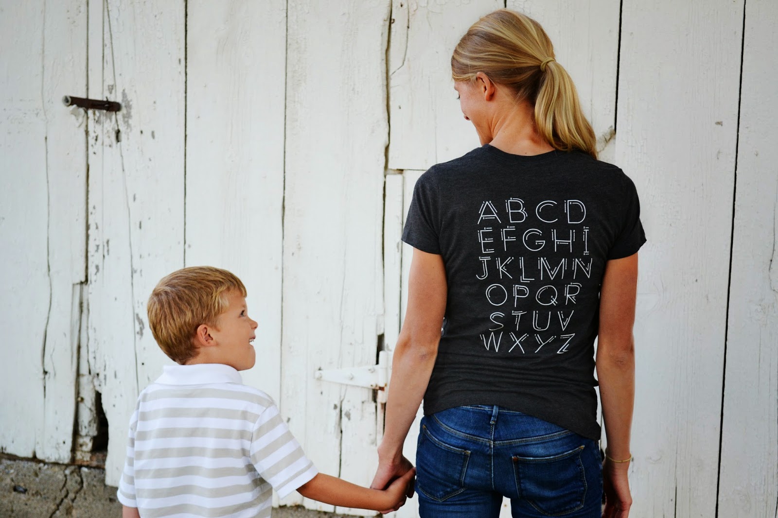 The Blue Basket The Alphabet Tracing Shirt