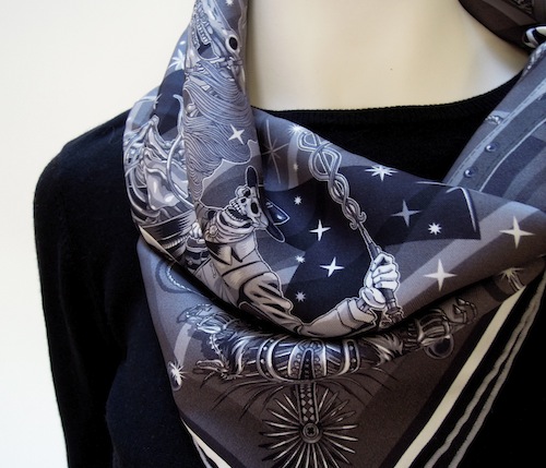 Long Silk Horse Print Scarves - Furbaby Friends Gifts