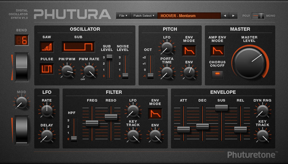 Dubwax Audio Production Freeware Phutura Alpha Juno Synth Emulator VSTi